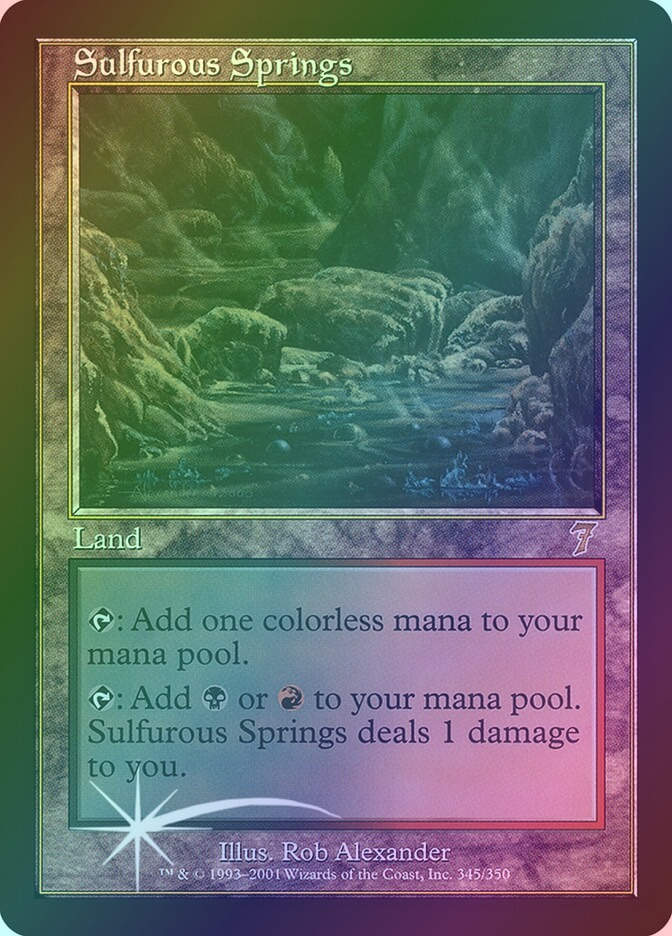 Sulfurous Springs (7ED) (345★) / Foil