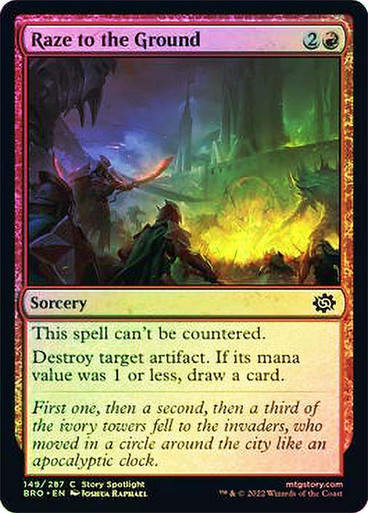 Raze to the Ground (BRO) / Foil