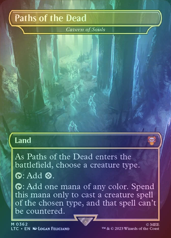 Cavern of Souls (LTC) (362) / Borderless / Foil