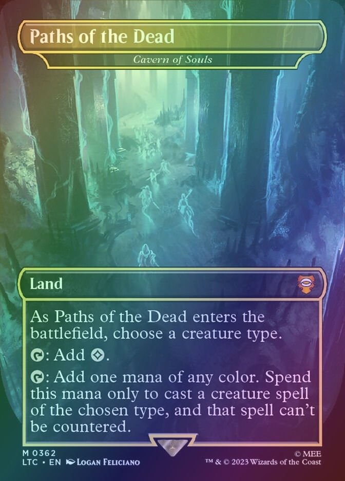Cavern of Souls (LTC) (362) / Borderless / Foil