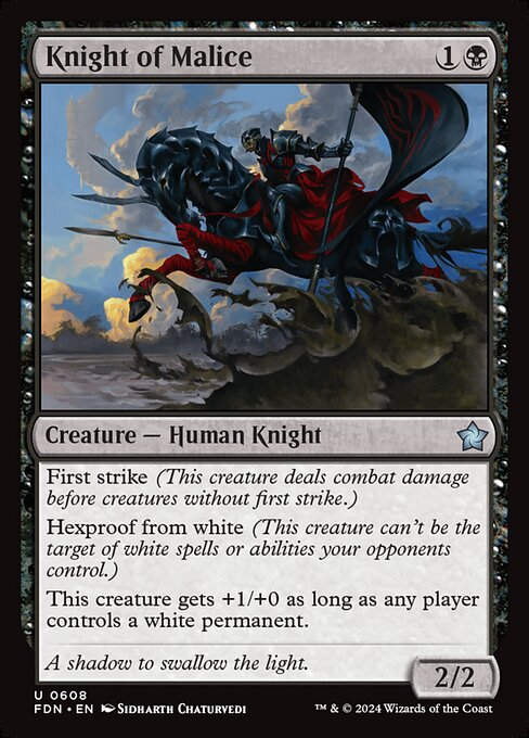 Knight of Malice (FDN) (608) (Starter)