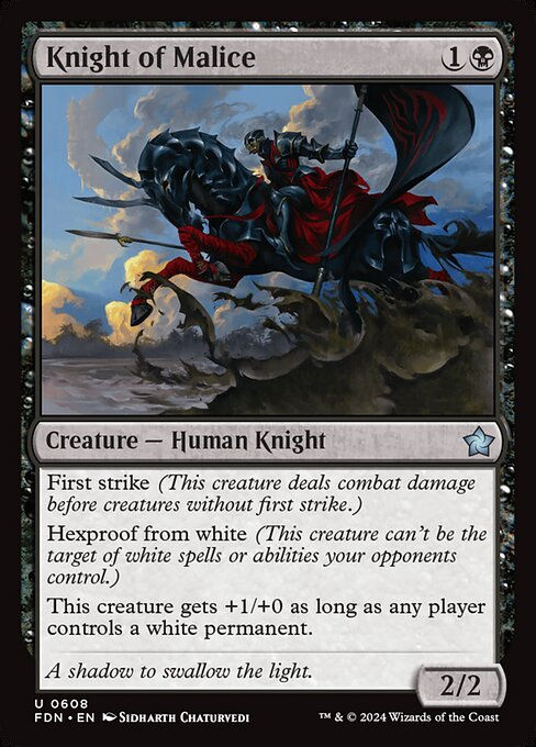 Knight of Malice (FDN) (608) (Starter)