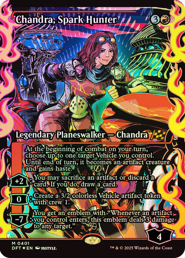 Chandra, Spark Hunter (DFT) (401) / Foil / Showcase