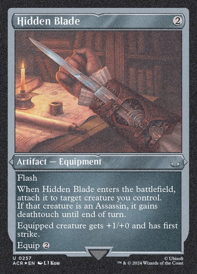Hidden Blade (ACR) (257) / Foil Etched