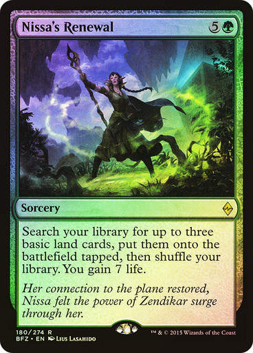 Nissa's Renewal (BFZ) (180) / Foil