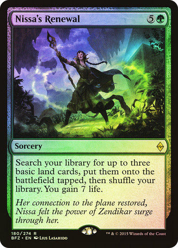 Nissa's Renewal (BFZ) (180) / Foil
