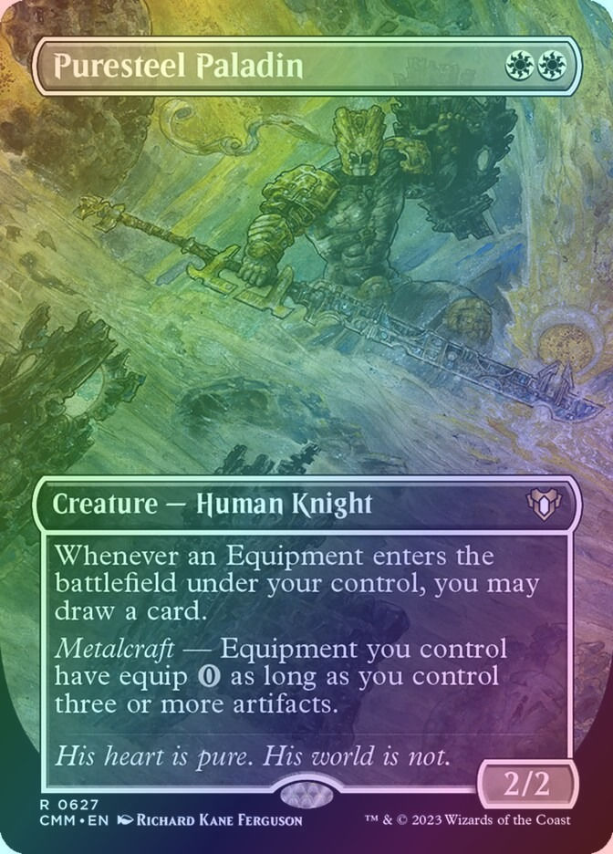 Puresteel Paladin (CMM) (627) / Borderless / Foil