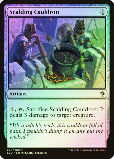 Scalding Cauldron (ELD) (229) / Foil