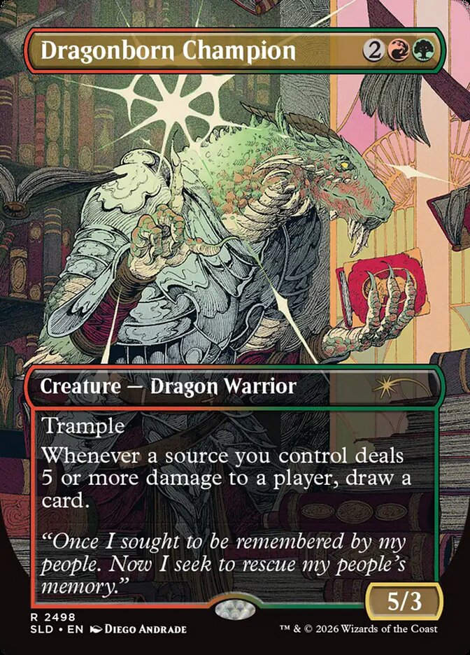Dragonborn Champion (SLD) (2498) / Borderless