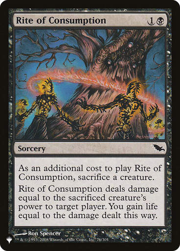 Rite of Consumption (PLST) (SHM-76)