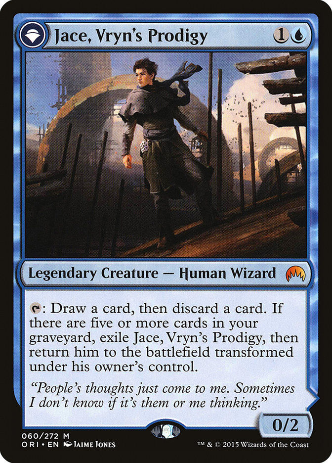 Jace, Vryn's Prodigy // Jace, Telepath Unbound (ORI) (60) — cara 1 de 2