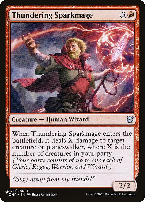 Thundering Sparkmage (PLST) (ZNR-171)