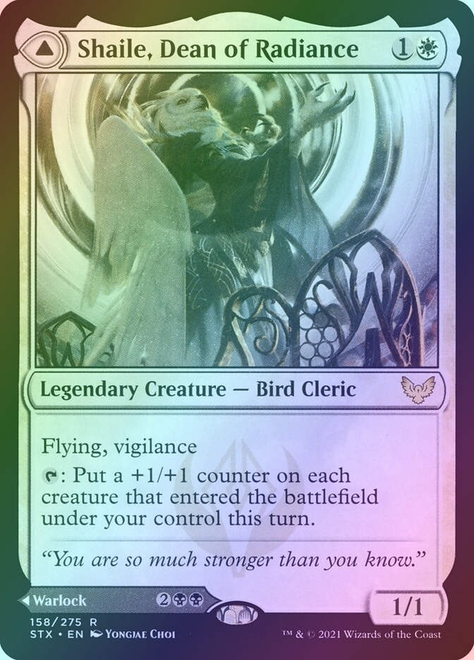 Shaile, Dean of Radiance // Embrose, Dean of Shadow (STX) (158) / Foil