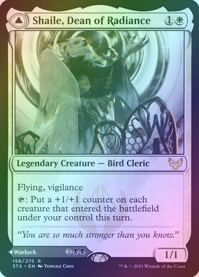 Shaile, Dean of Radiance // Embrose, Dean of Shadow (STX) (158) / Foil — cara 1 de 2