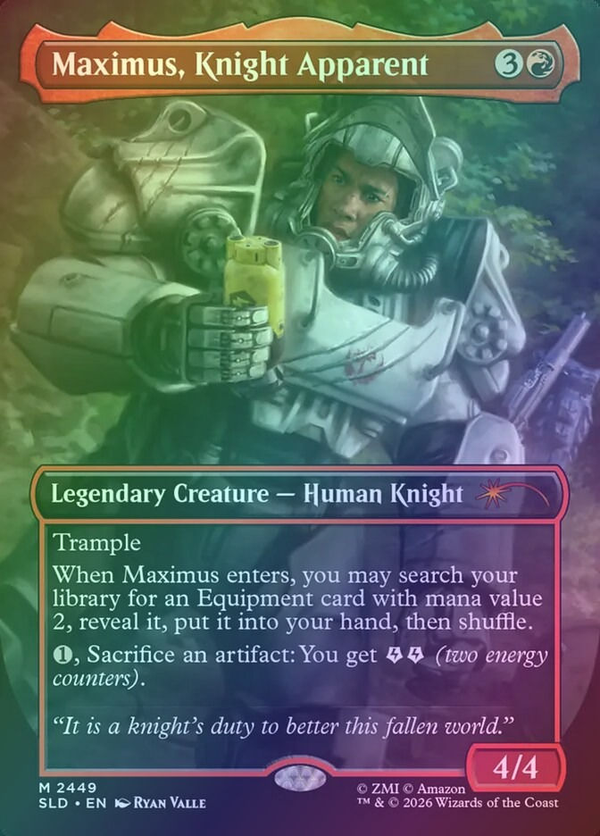 Maximus, Knight Apparent (SLD) (2449) / Borderless / Foil