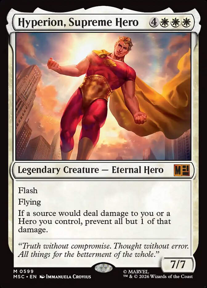 Hyperion, Supreme Hero (MSC) (599)
