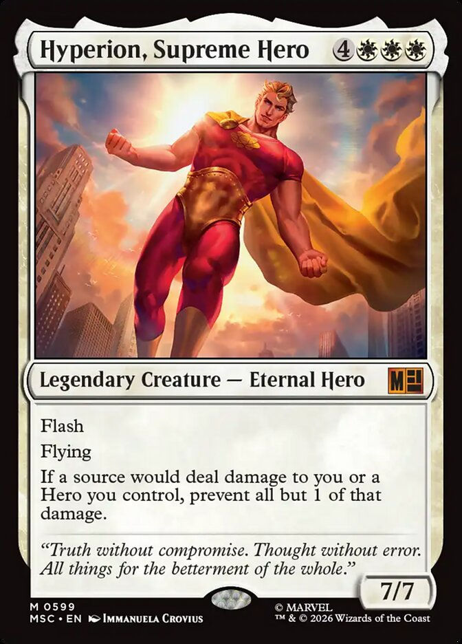 Hyperion, Supreme Hero (MSC) (599)