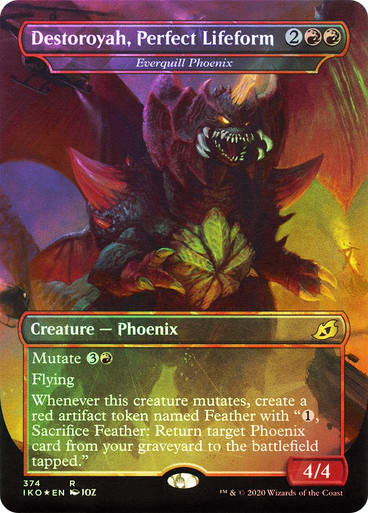Everquill Phoenix (IKO) (374) / Borderless / Foil