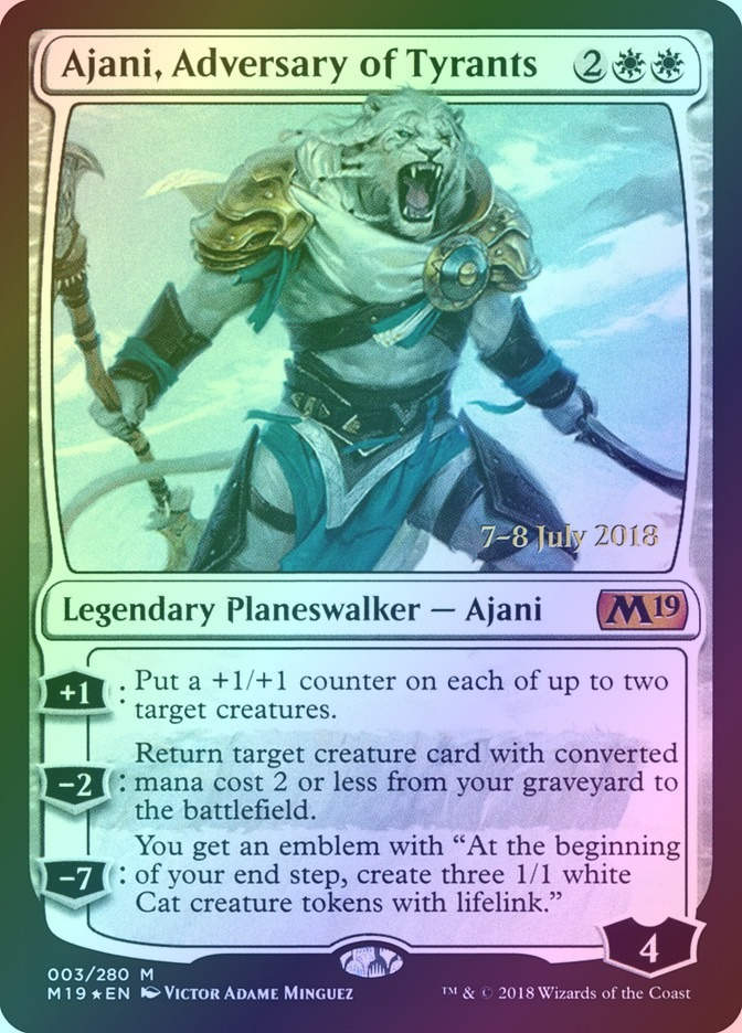 Ajani, Adversary of Tyrants (PM19) (3s) / Foil