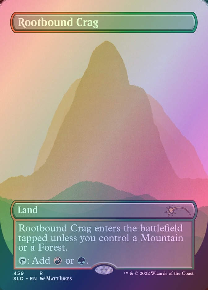 Rootbound Crag (SLD) (459) / Borderless / Foil