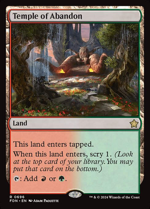 Temple of Abandon (FDN) (696) (Starter)