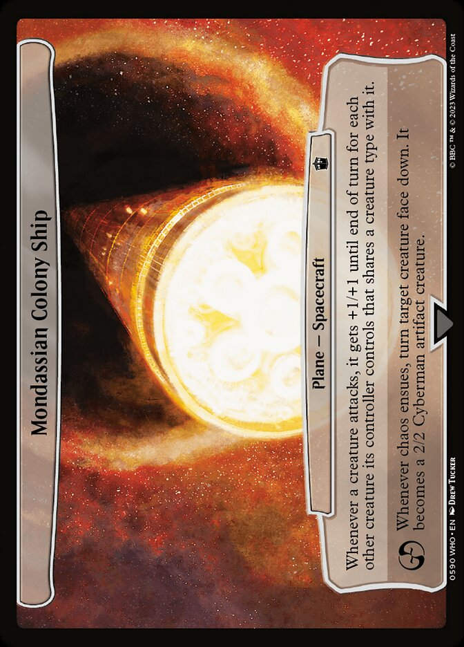 Mondassian Colony Ship (WHO) (590) / Planar Cards