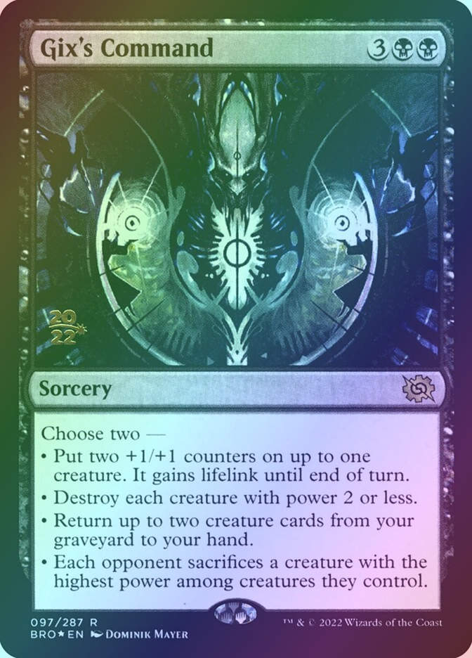 Gix's Command (PBRO) (97s) / Foil