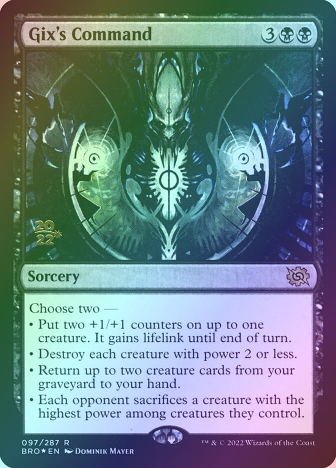 Gix's Command (PBRO) (97s) / Foil