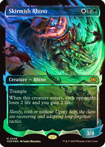 Skirmish Rhino (TDM) (408) / Foil / Showcase (A) (EN)