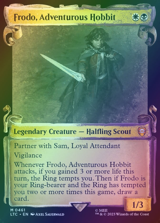 Frodo, Adventurous Hobbit (LTC) (461) / Showcase / Foil