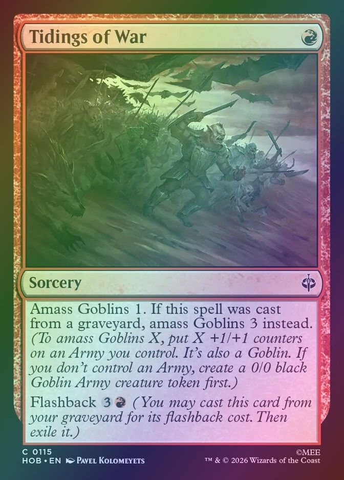 Tidings of War (HOB) (115) / Foil
