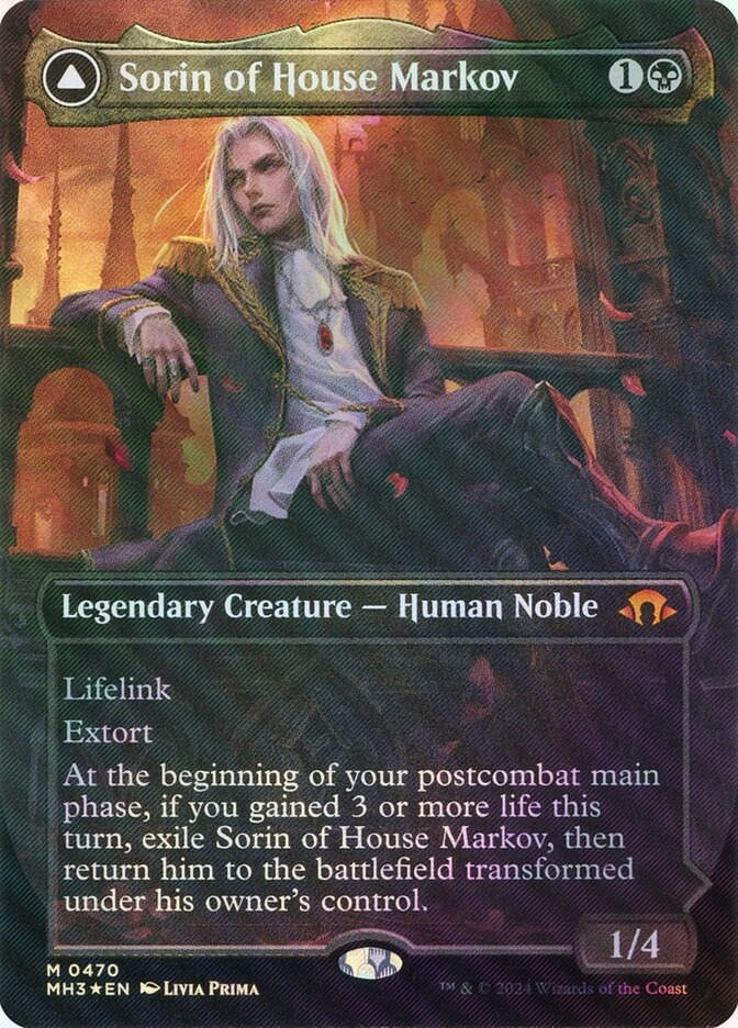 Sorin of House Markov // Sorin (MH3) (470) / Borderless / Textured Foil