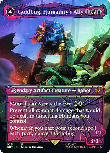 Goldbug, Humanity's Ally // Goldbug, Scrappy Scout (BOT) (25) / Foil