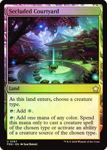 Secluded Courtyard (FDN) (267) / Foil