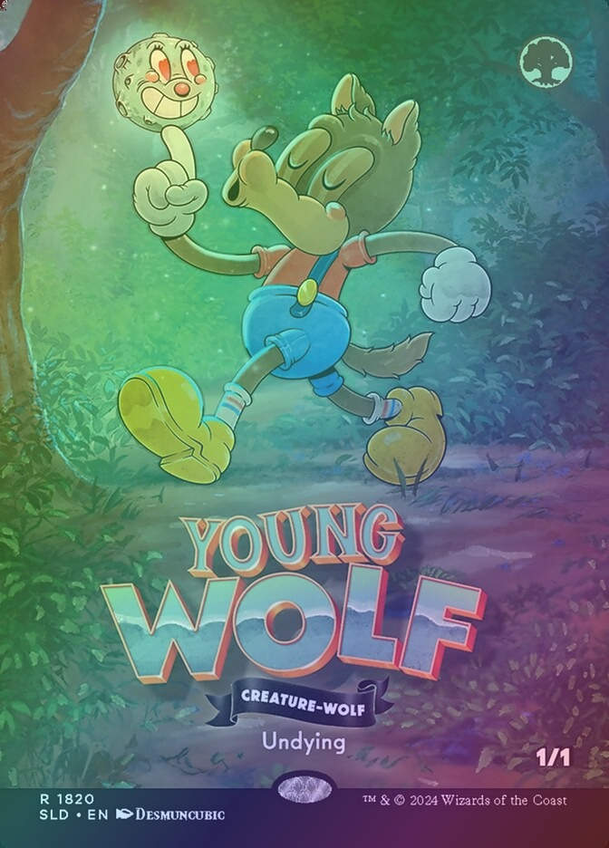 Young Wolf (SLD) (1820) / Borderless / Foil
