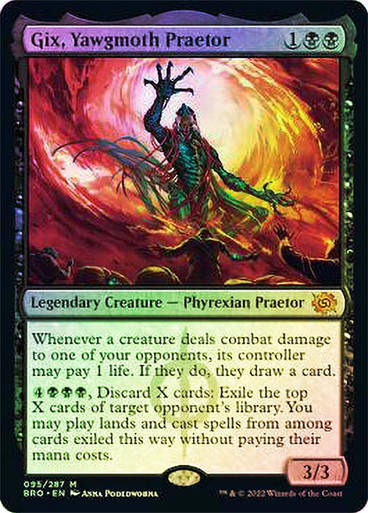 Gix, Yawgmoth Praetor (BRO) / Foil