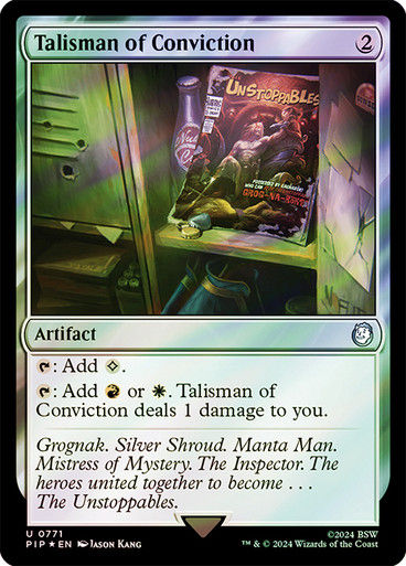 Talisman of Conviction (pip) (771) / Surge Foil