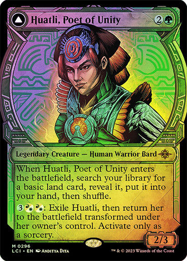 Huatli, Poet of Unity // Roar of the Fifth People (lci) / Showcase / Foil