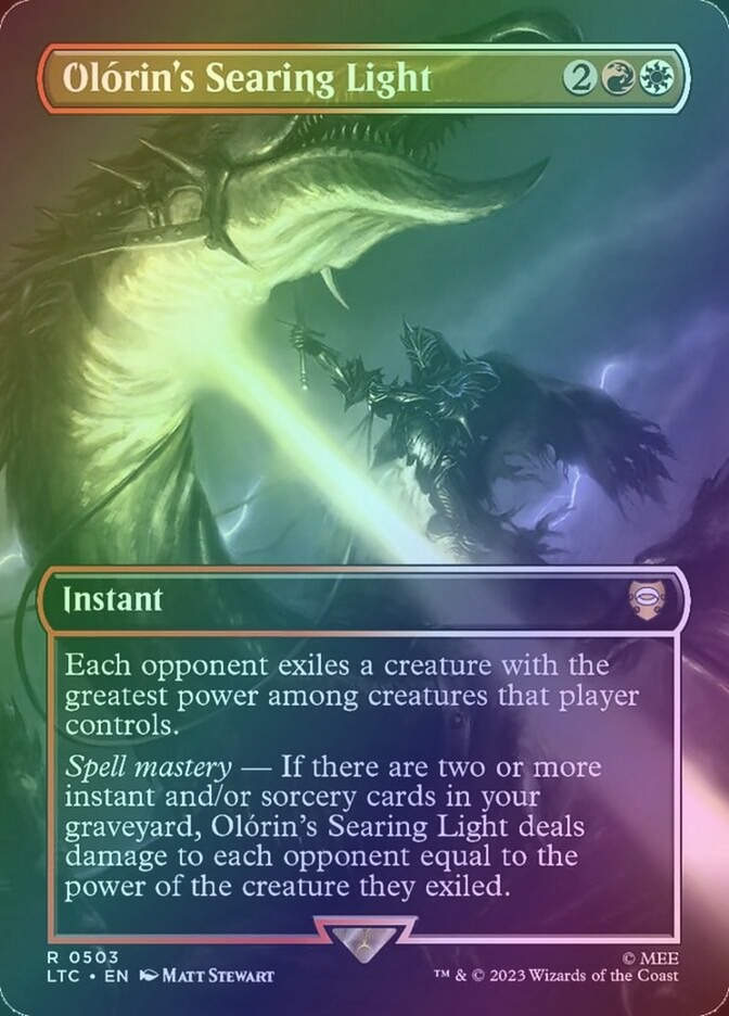 Olórin's Searing Light (LTC) (503) / Borderless / Foil