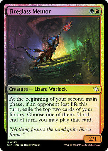 Fireglass Mentor (blb) (213) / Foil