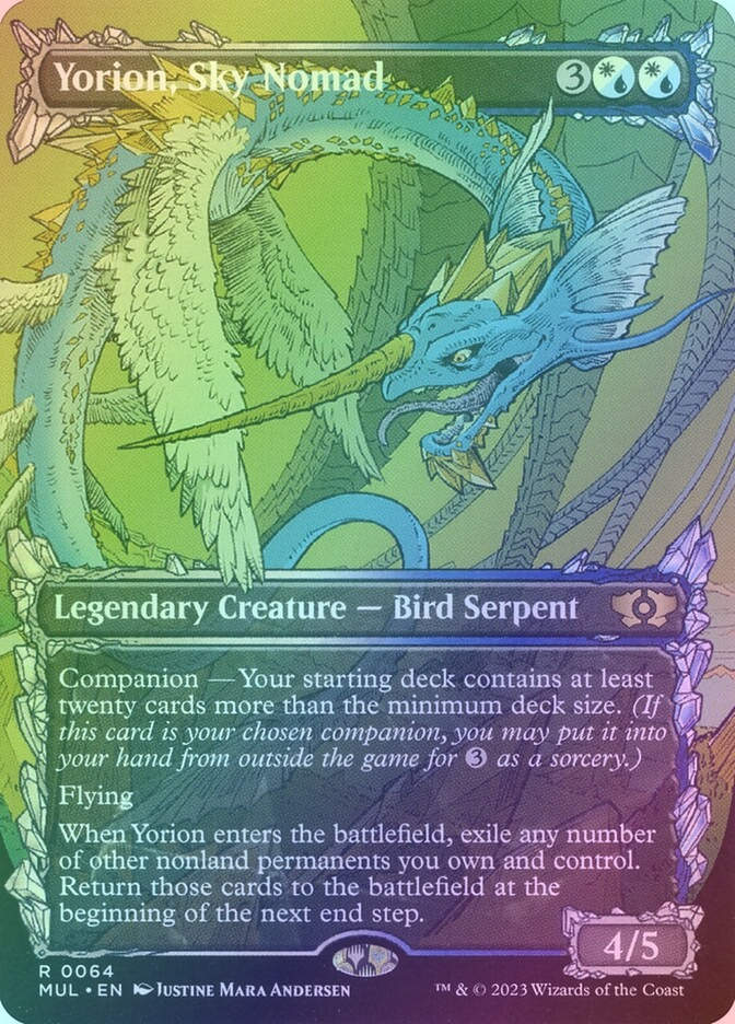 Yorion, Sky Nomad (MUL) (64) / Borderless / Showcase / Foil
