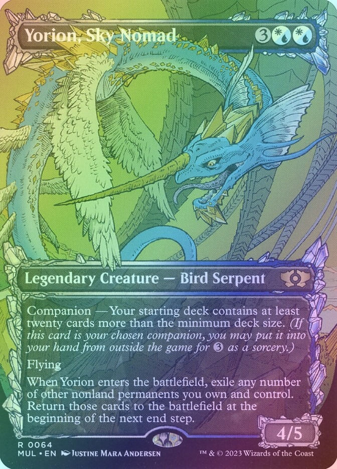 Yorion, Sky Nomad (MUL) (64) / Borderless / Showcase / Foil