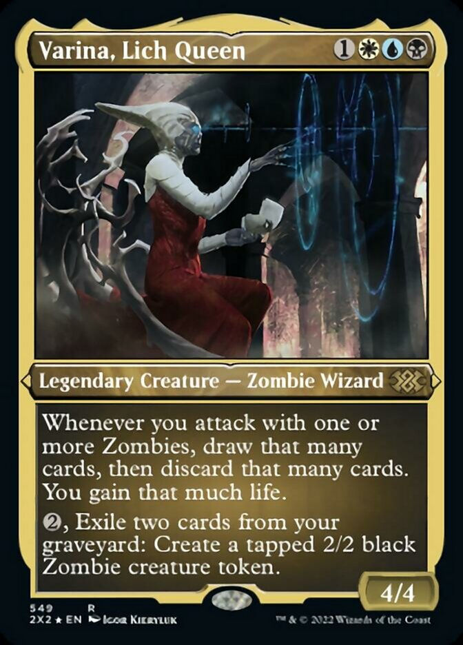 Varina, Lich Queen (2X2) / Etched Foil