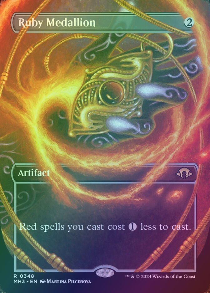 Ruby Medallion (MH3) (348) / Borderless / Foil