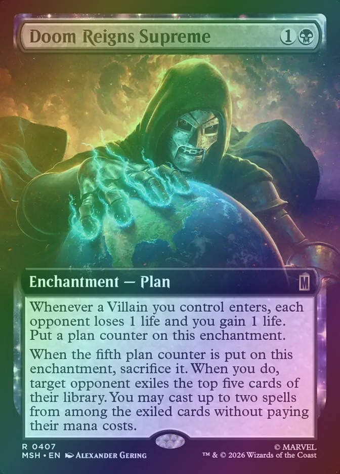 Doom Reigns Supreme (MSH) (407) / Extended Art / Foil