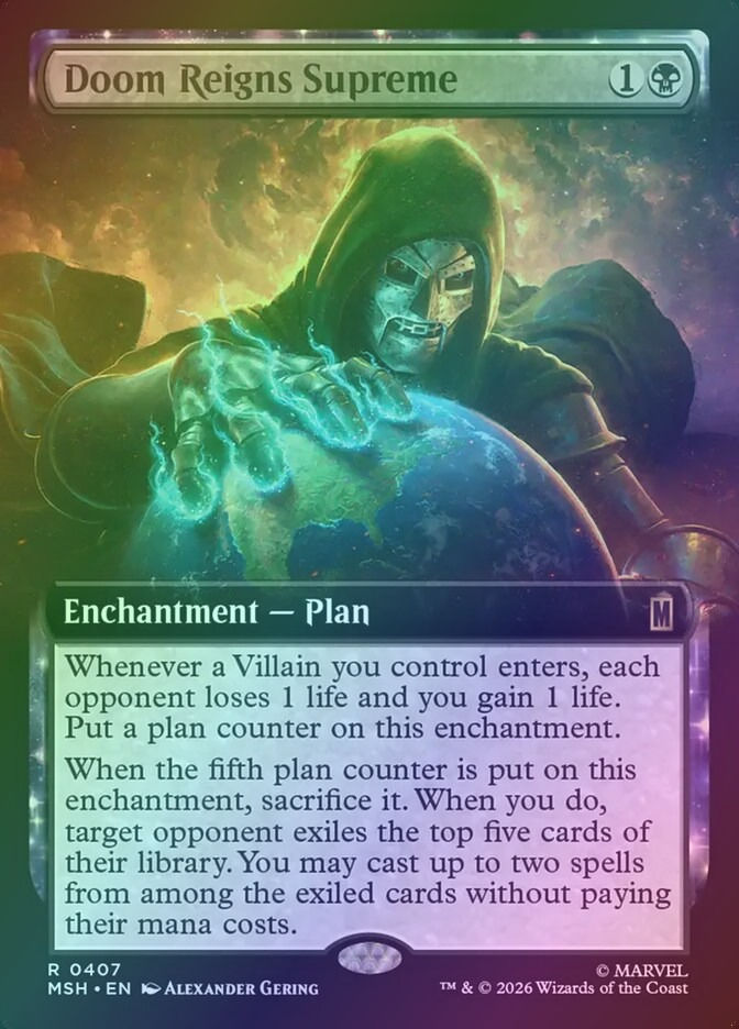Doom Reigns Supreme (MSH) (407) / Extended Art / Foil