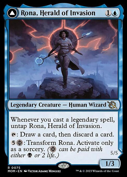 Rona, Herald of Invasion // Rona, Tolarian Obliterator (mom) — cara 1 de 2