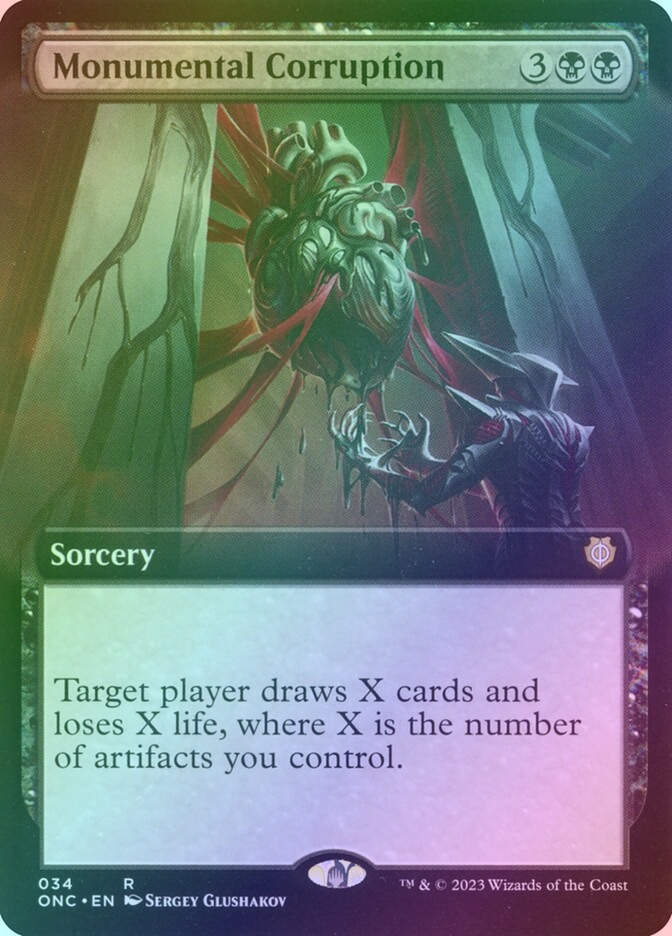 Monumental Corruption (ONC) (34) / Extended Art / Foil