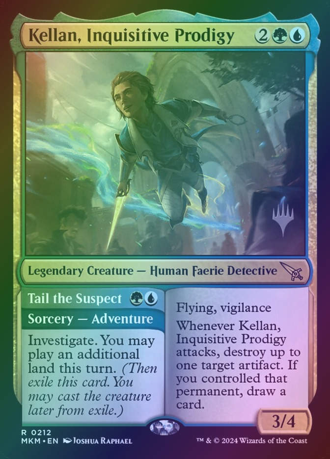 Kellan, Inquisitive Prodigy // Tail the Suspect (PMKM) (212p) / Foil