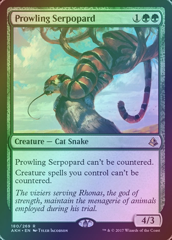 Prowling Serpopard (AKH) (180) / Foil